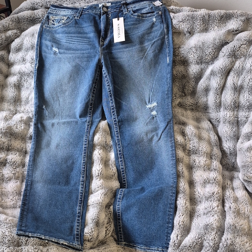 Vigoss 🖤 BNWT Classic Blue Straight Leg Jeans (#345)